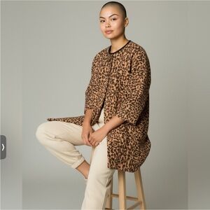 CAbi Estate Leopard Print Jacket Style# 990 Size M